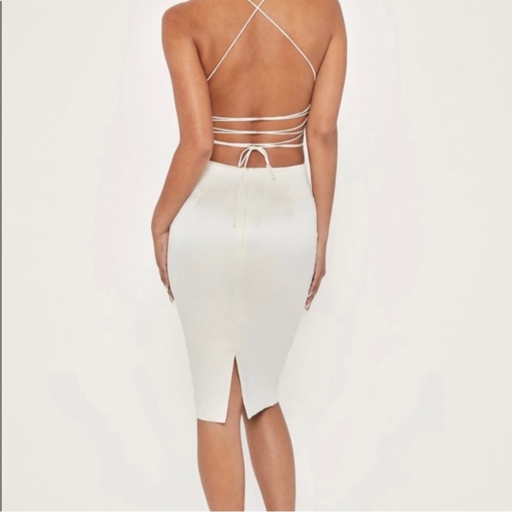 Meshki Bebe Midi Dress Ivory